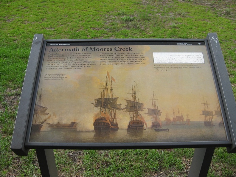 25 Aftermath of Moore_s Creek sign.JPG